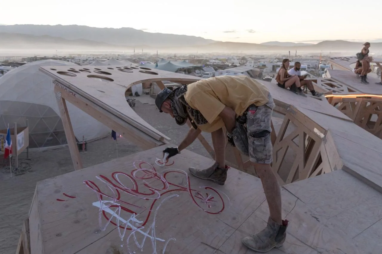 BIM Architecture | Fire Man Festival 'Release/Purification' fractal gallery/MAMOU-MANI
