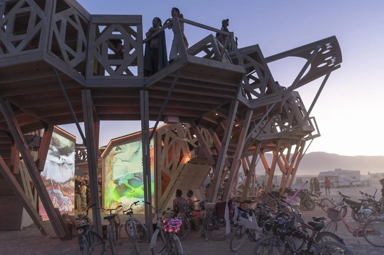 BIM Architecture | Fire Man Festival 'Release/Purification' fractal gallery/MAMOU-MANI