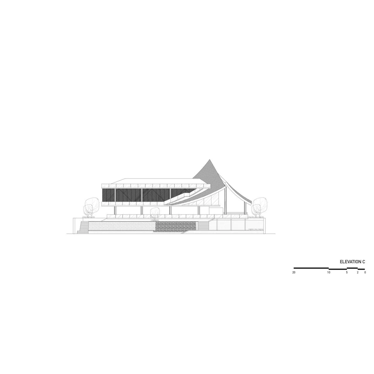 BIM Architecture | Mega scale Thai restaurant Keereetara/IDIN Architects