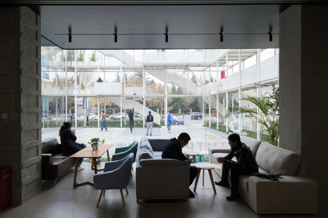BIM Architecture | Titanium Media 'Folding Park', Renovation/Approach Design of the Former Site of Beijing Tuanhe Police Station