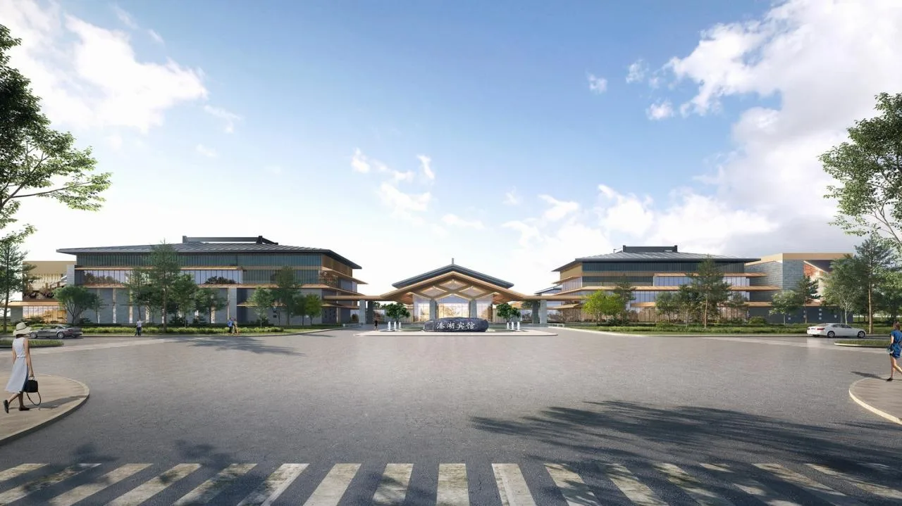 BIM Architecture | Wetland Floating Island · Qinhu Hotel/Jianhe Architecture