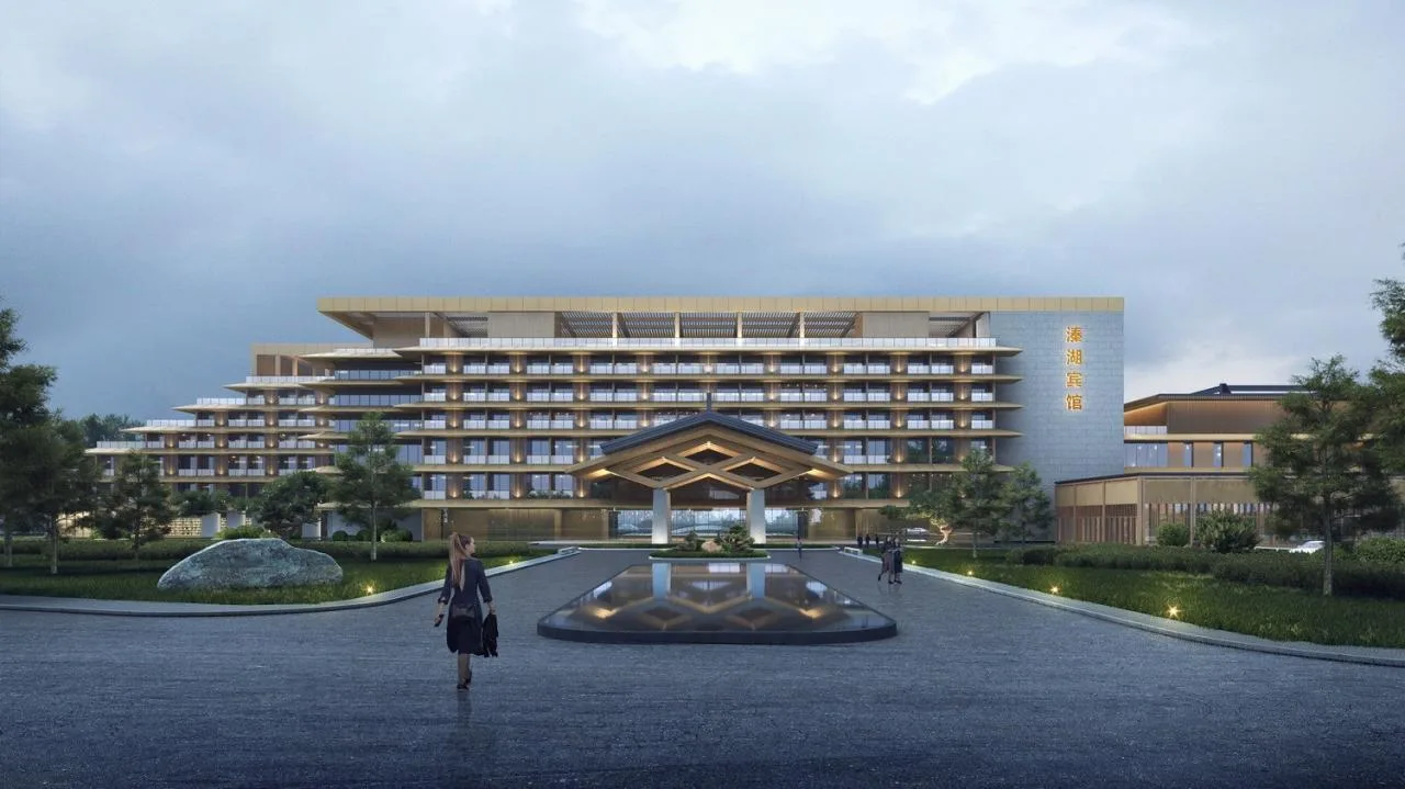 BIM Architecture | Wetland Floating Island · Qinhu Hotel/Jianhe Architecture