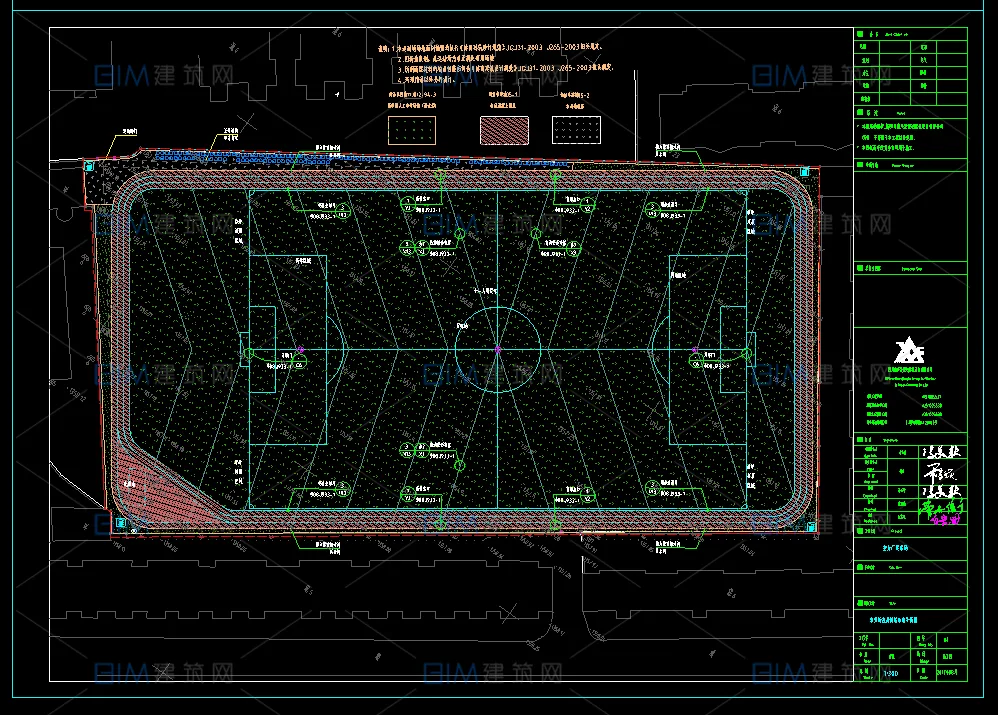 4 sets of CAD drawings for football field project design, 5 person system, 7 person system, 11 person system, football field design, DWG construction drawings