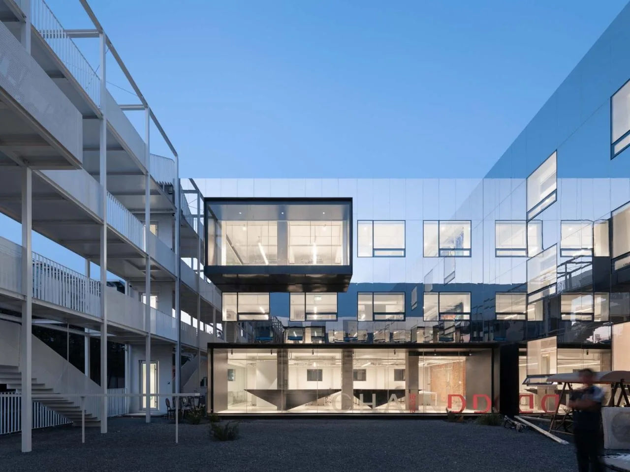BIM Architecture | Titanium Media 'Folding Park', Renovation/Approach Design of the Former Site of Beijing Tuanhe Police Station