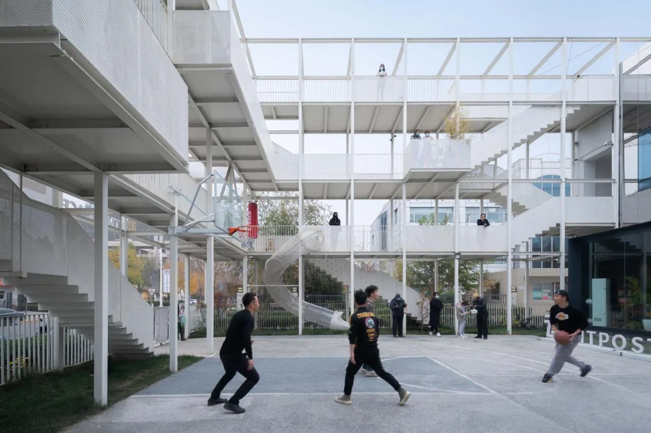 BIM Architecture | Titanium Media 'Folding Park', Renovation/Approach Design of the Former Site of Beijing Tuanhe Police Station