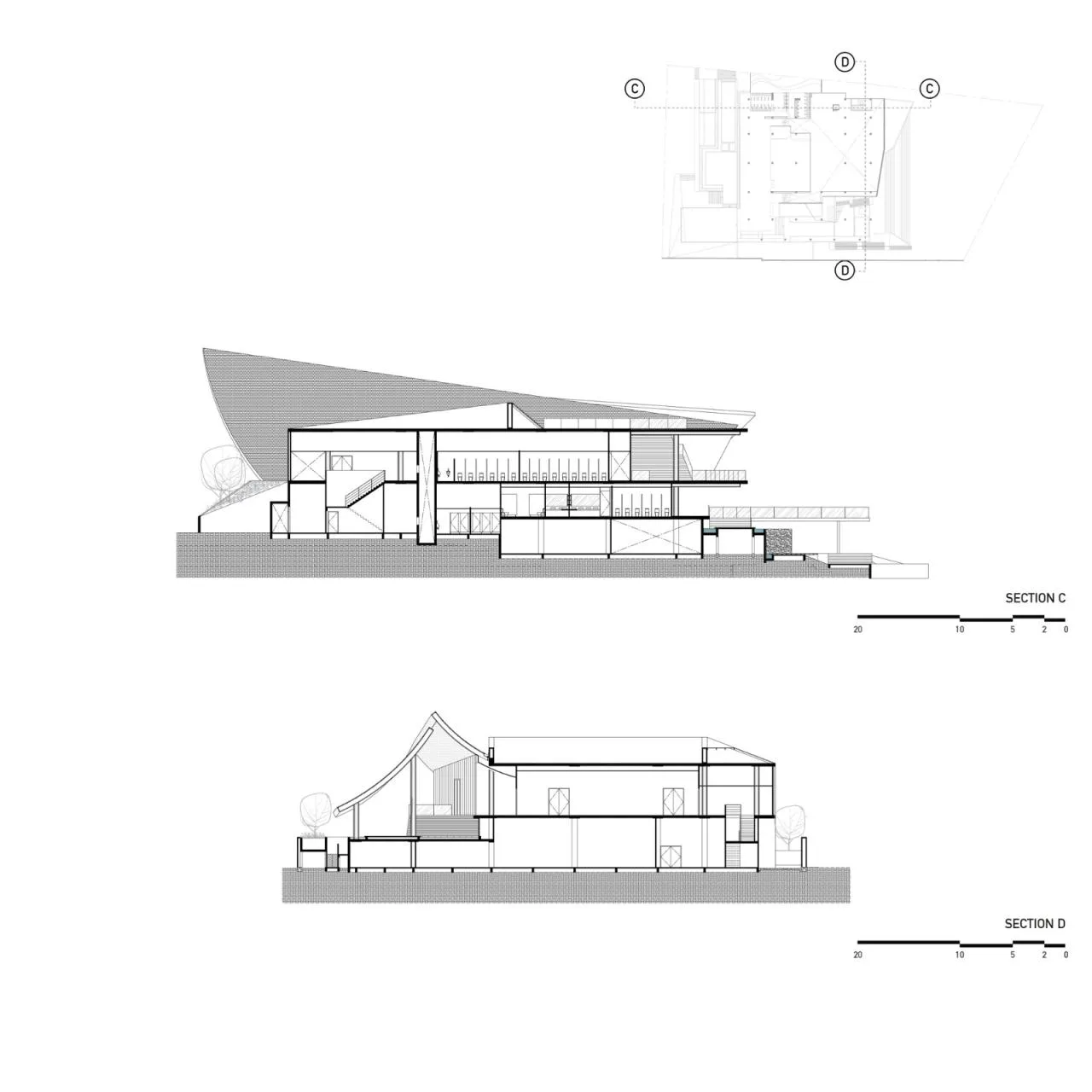 BIM Architecture | Mega scale Thai restaurant Keereetara/IDIN Architects