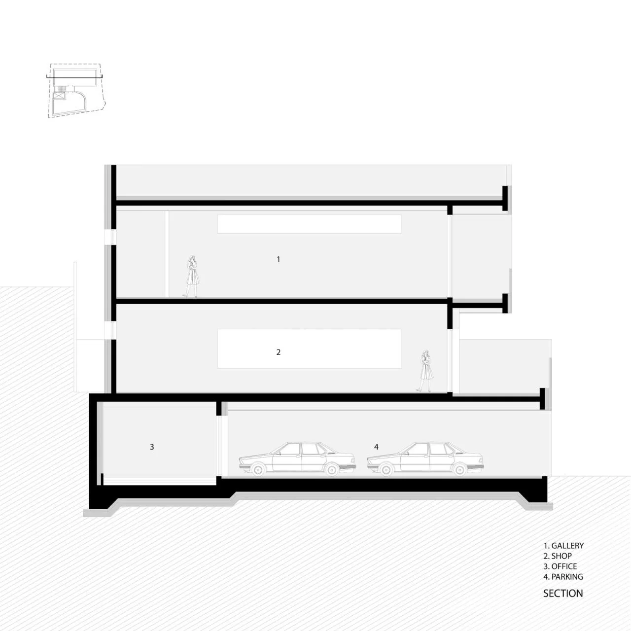 BIM architecture | staircase leading to street corner, Y2 complex/DAAL