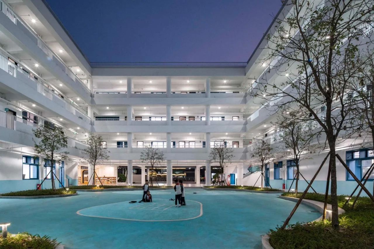 BIM Architecture | Renovation of Longjiang Foreign Language School Affiliated Primary School (Wanggang Primary School)/Vertical Beam Society Architecture