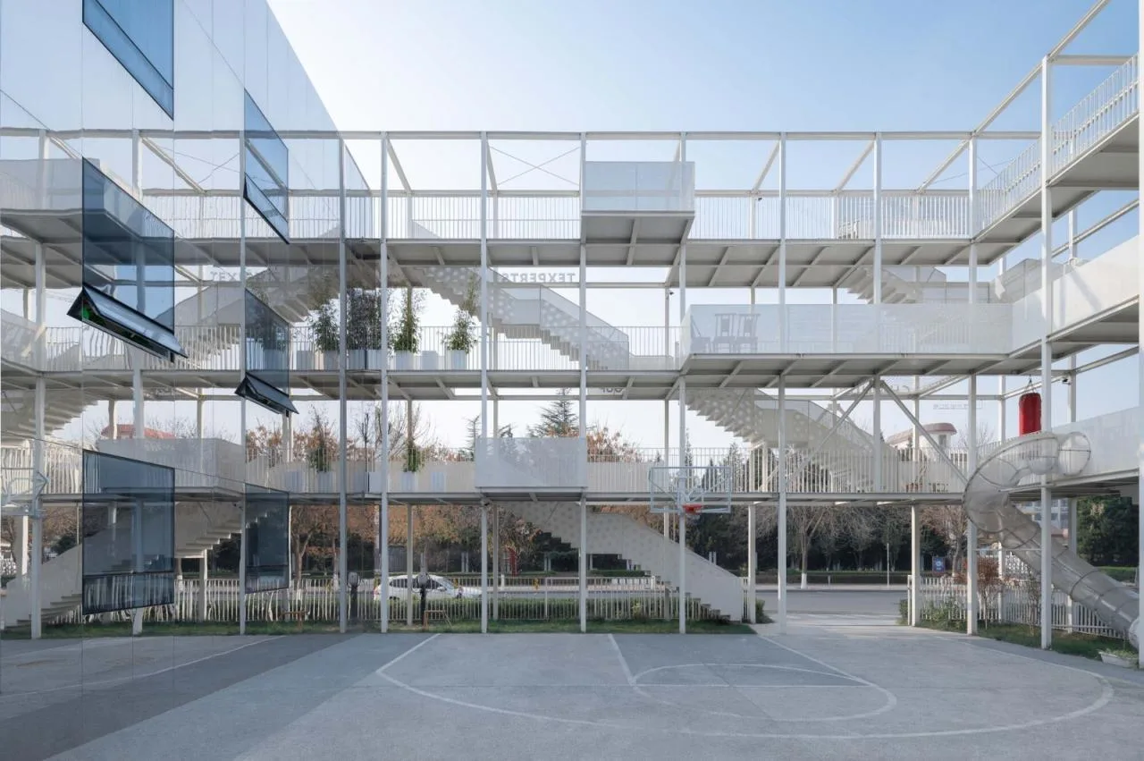 BIM Architecture | Titanium Media 'Folding Park', Renovation/Approach Design of the Former Site of Beijing Tuanhe Police Station
