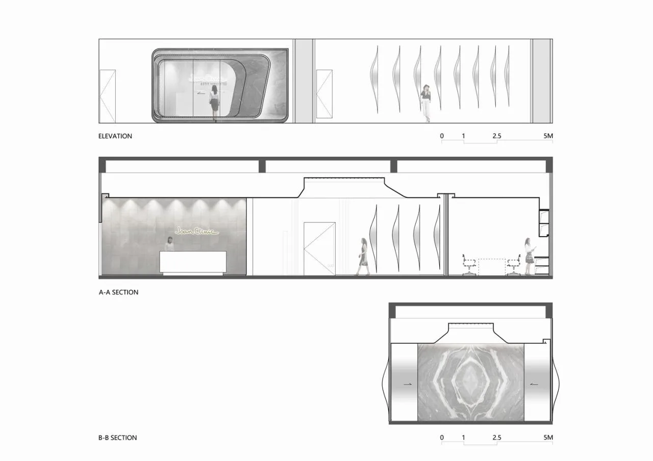 BIM Architecture | Organic Growth of Digital Ink Painting: Zhuo Yanlige Medical Aesthetics Clinic/CAA Interior New Works