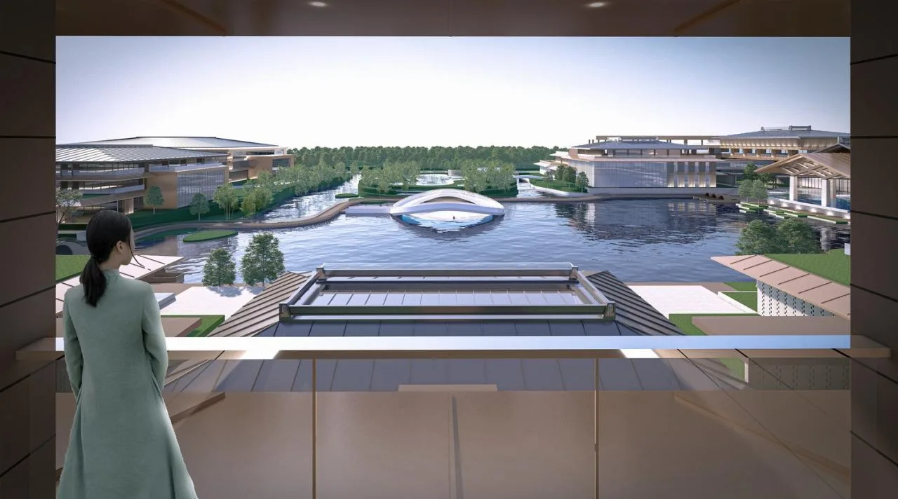 BIM Architecture | Wetland Floating Island · Qinhu Hotel/Jianhe Architecture