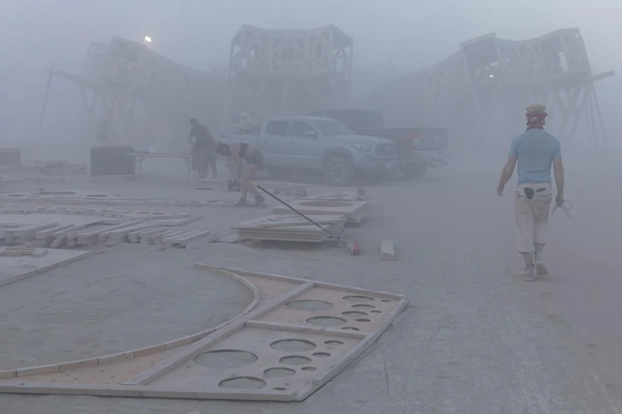 BIM Architecture | Fire Man Festival 'Release/Purification' fractal gallery/MAMOU-MANI