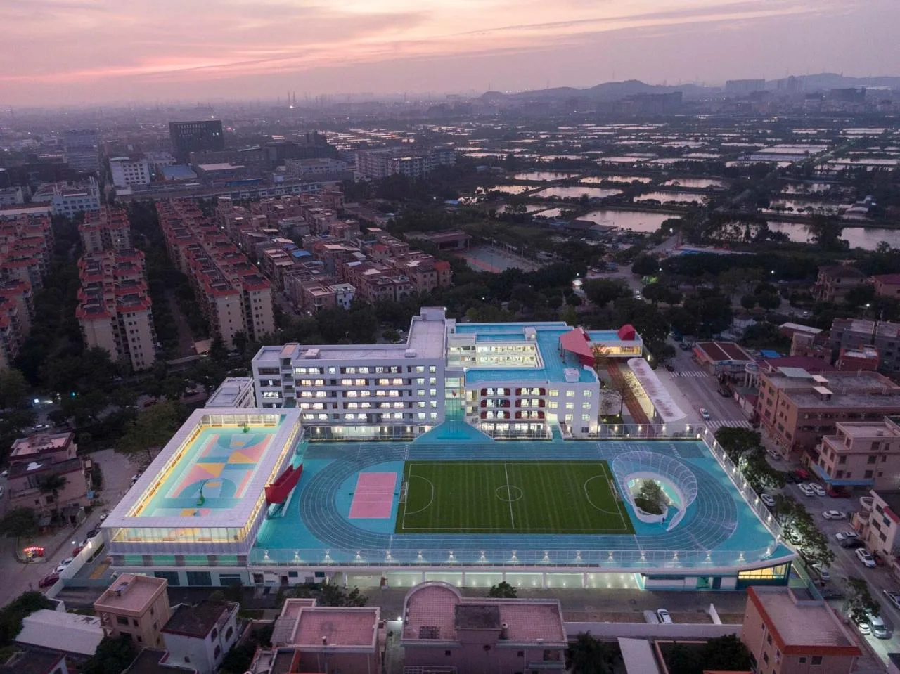 BIM Architecture | Renovation of Longjiang Foreign Language School Affiliated Primary School (Wanggang Primary School)/Vertical Beam Society Architecture