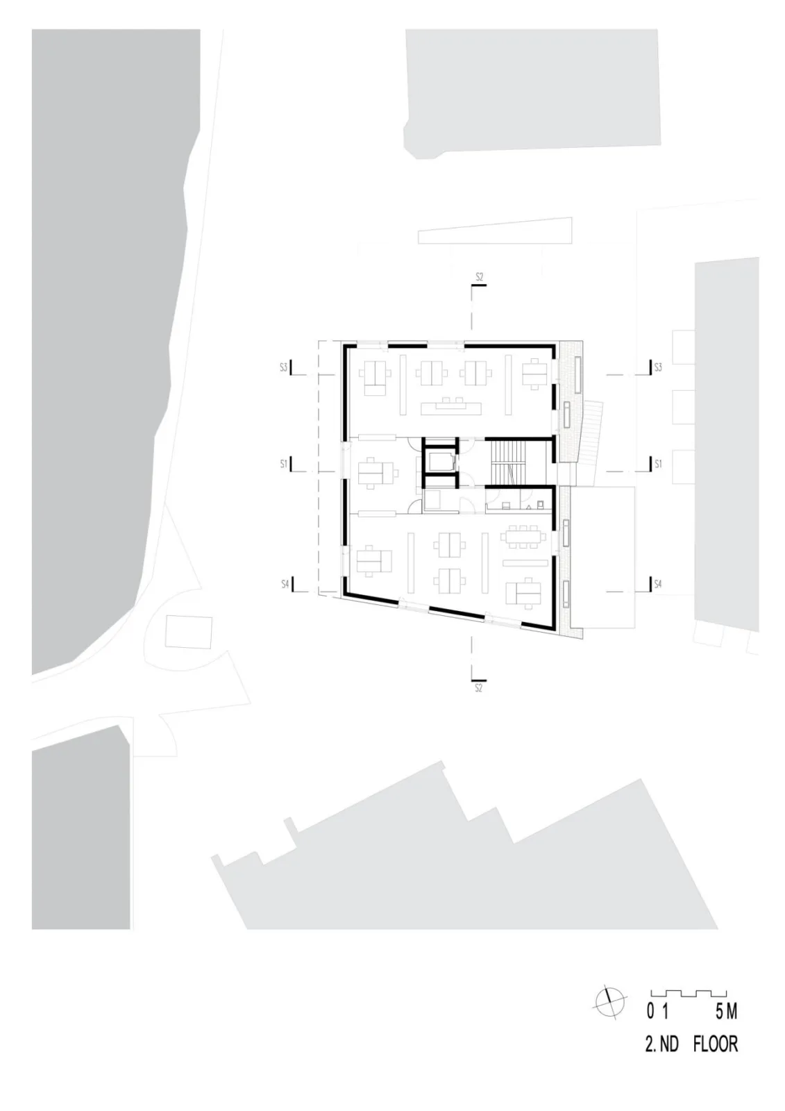 BIM Architecture | Ötztal Tourist Center/Obermoser+Partner Architekten - Third floor plan
