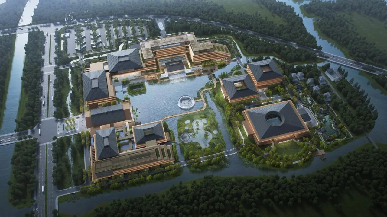 BIM Architecture | Wetland Floating Island · Qinhu Hotel/Jianhe Architecture