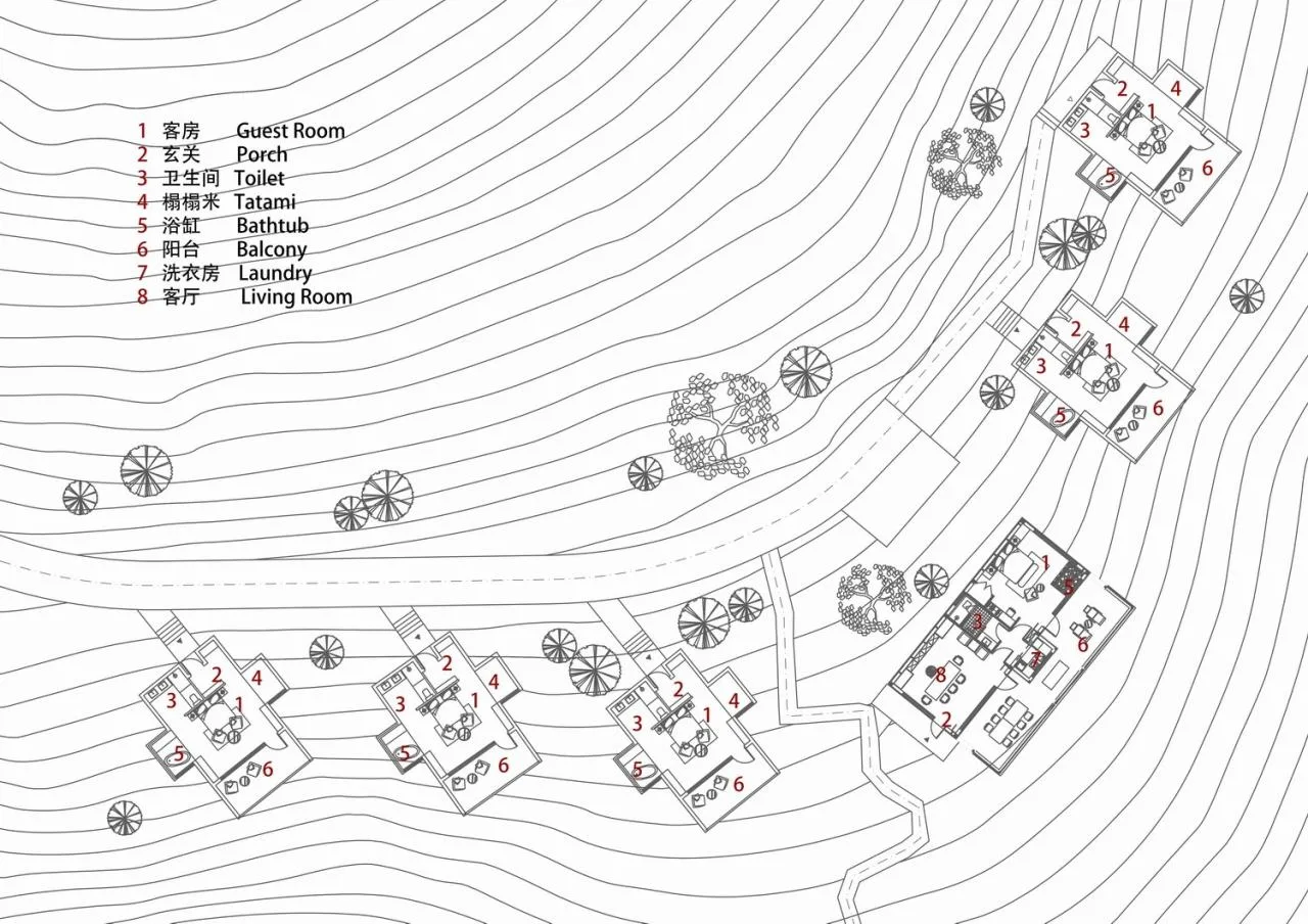 BIM Architecture | Valley Villa in the Stretching Mountains: Yaojia Yangxin Villa/Shanghai Yaoshun Architectural Design Co., Ltd