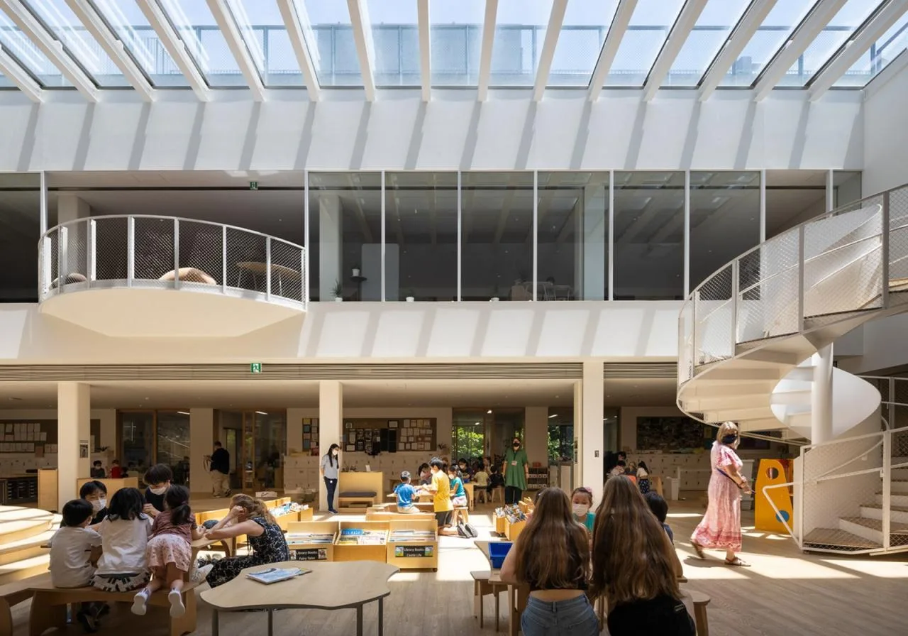 BIM Architecture | Yokohama International School, both interior and exterior wooden finishes/Dacheng Construction+Kengo Kuma Architecture Urban Design Firm