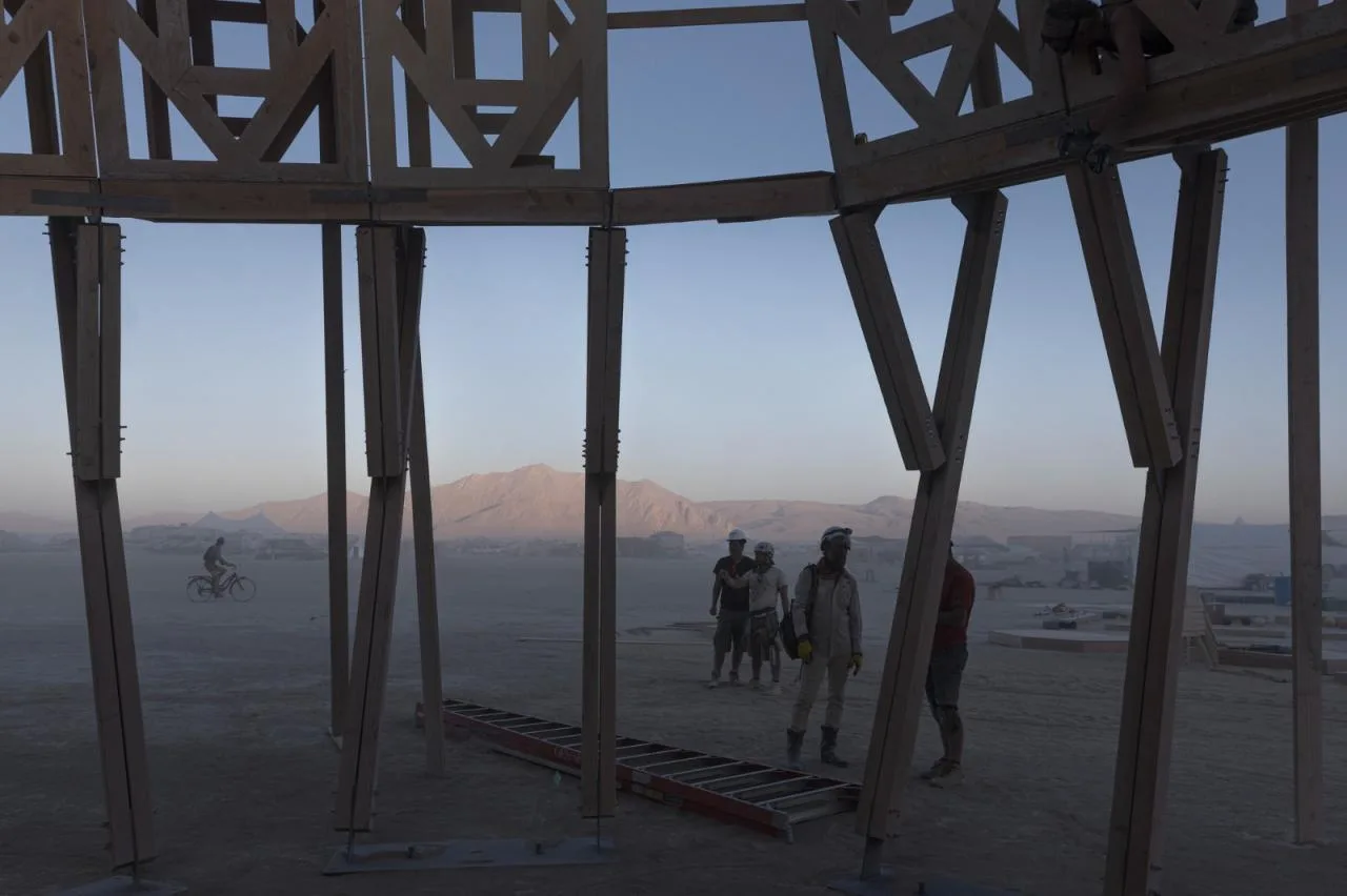 BIM Architecture | Fire Man Festival 'Release/Purification' fractal gallery/MAMOU-MANI
