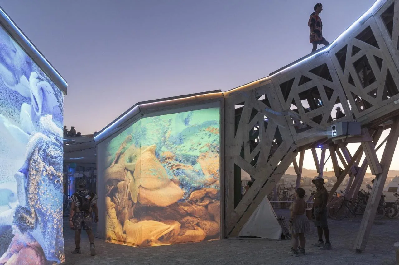 BIM Architecture | Fire Man Festival 'Release/Purification' fractal gallery/MAMOU-MANI