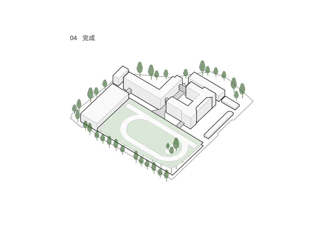 BIM Architecture | Renovation of Longjiang Foreign Language School Affiliated Primary School (Wanggang Primary School)/Vertical Beam Society Architecture
