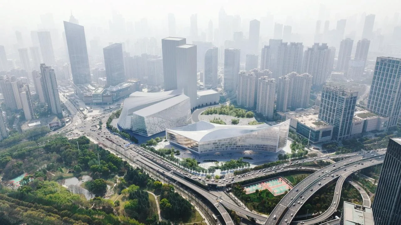 BIM Architecture | Wuhan Library New Building: Winning Bid for 'Knowledge Canyon' Solution/MVRDV+Zhejiang University Campus