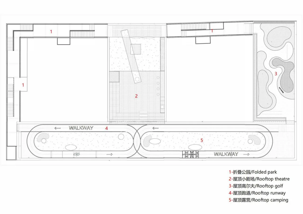 BIM Architecture | Titanium Media 'Folding Park', Renovation/Approach Design of the Former Site of Beijing Tuanhe Police Station