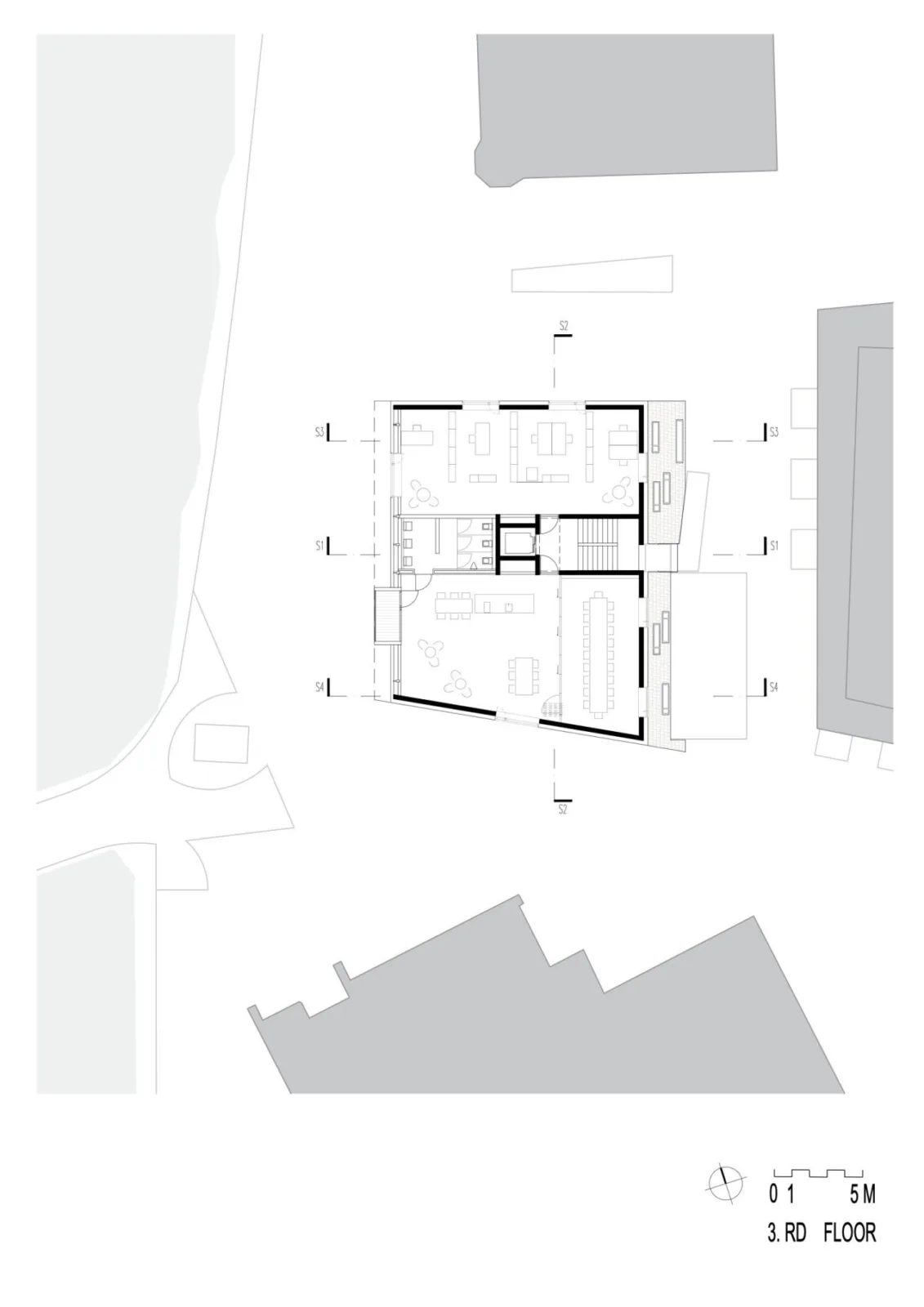 BIM Architecture | Ötztal Tourist Center/Obermoser+Partner Architekten - Fourth floor plan