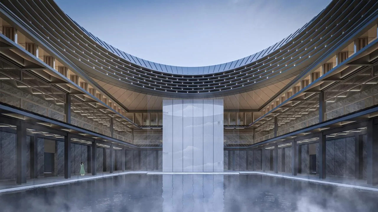 BIM Architecture | Wetland Floating Island · Qinhu Hotel/Jianhe Architecture