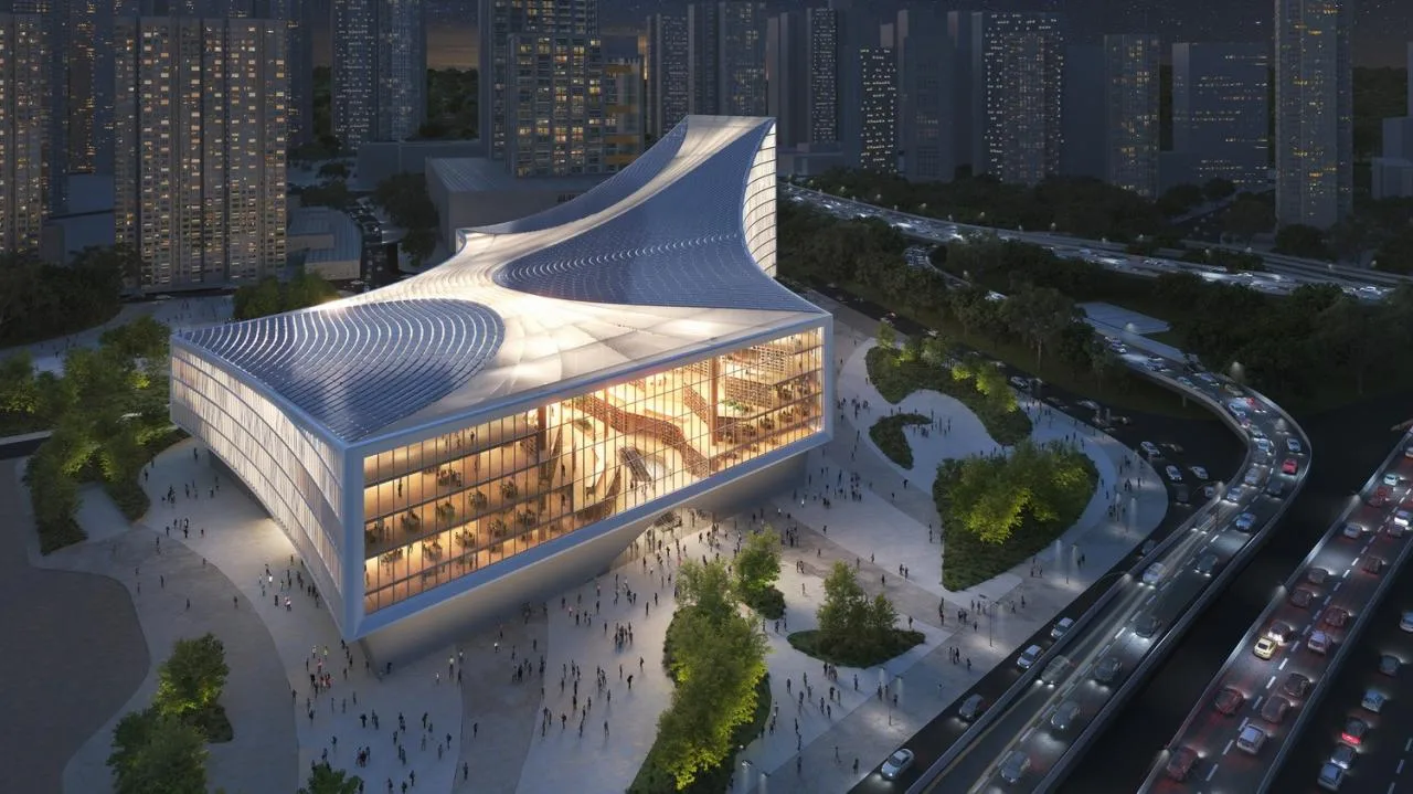 BIM Architecture | Wuhan Library New Building: Winning Bid for 'Knowledge Canyon' Solution/MVRDV+Zhejiang University Campus