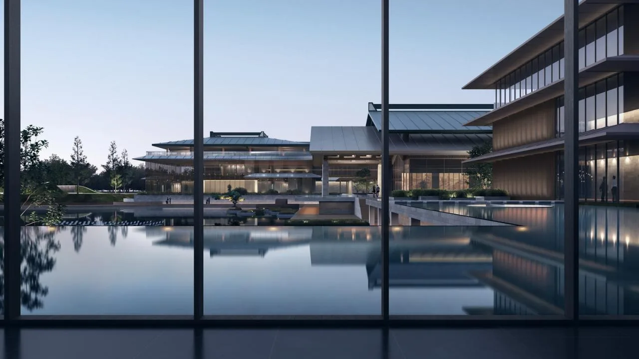 BIM Architecture | Wetland Floating Island · Qinhu Hotel/Jianhe Architecture