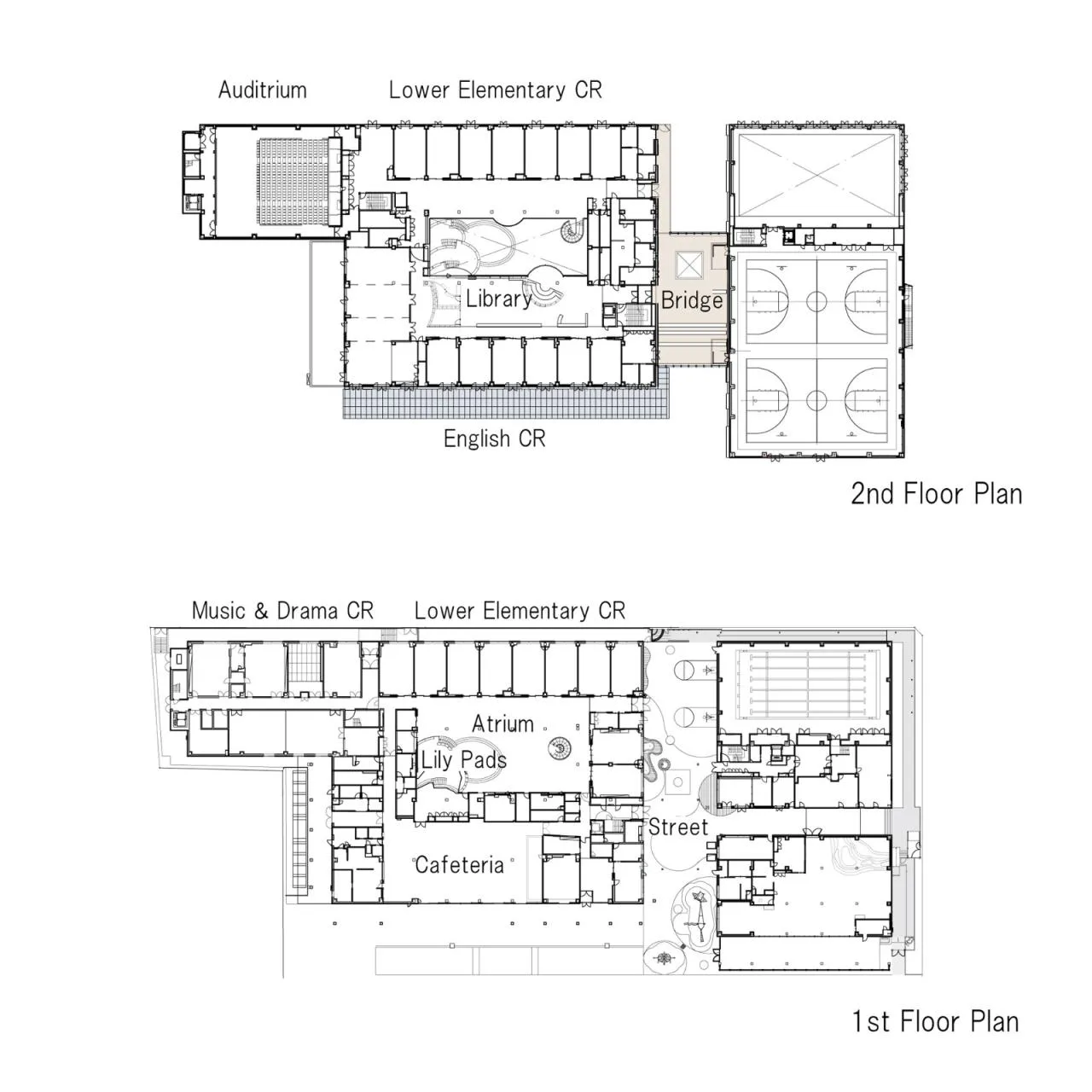 BIM Architecture | Yokohama International School, both interior and exterior wooden finishes/Dacheng Construction+Kengo Kuma Architecture Urban Design Firm