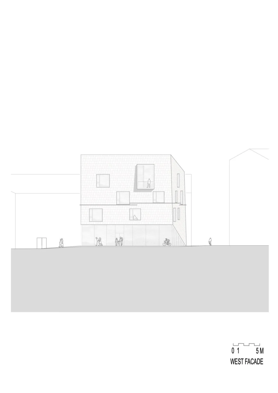 BIM Architecture | Ötztal Tourist Center/Obermoser+Partner Architekten - Elevation drawing