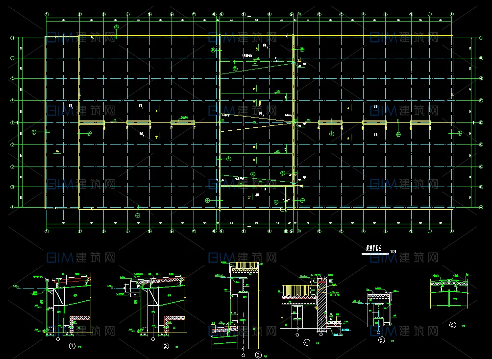 68 sets of CAD architectural structure construction drawings and DWG drawings for small and medium-sized factories in industrial projects