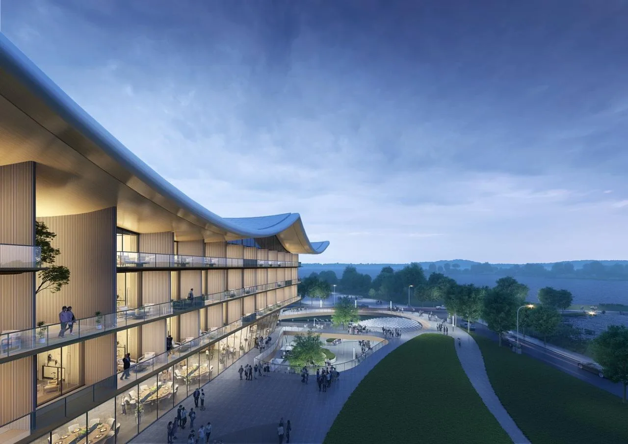 BIM Architecture | Donghu Hewu: Wuhan Huguang Overture City Resort Hotel (International Competition Award)/Weisiping Architectural Design
