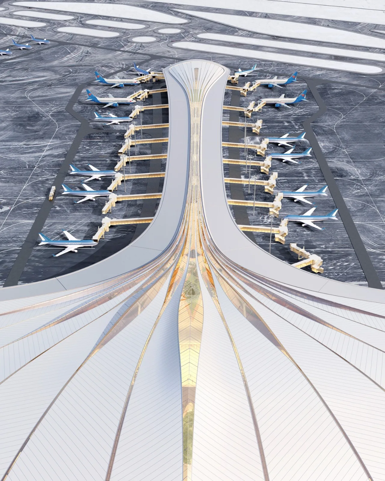 BIM Architecture | Winning Proposal for Changchun Airport New Terminal/MAD Consortium
