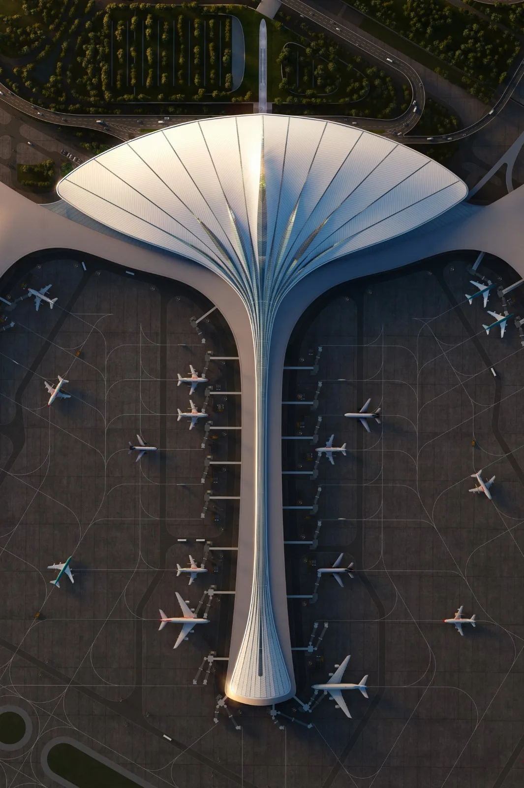 BIM Architecture | Winning Proposal for Changchun Airport New Terminal/MAD Consortium