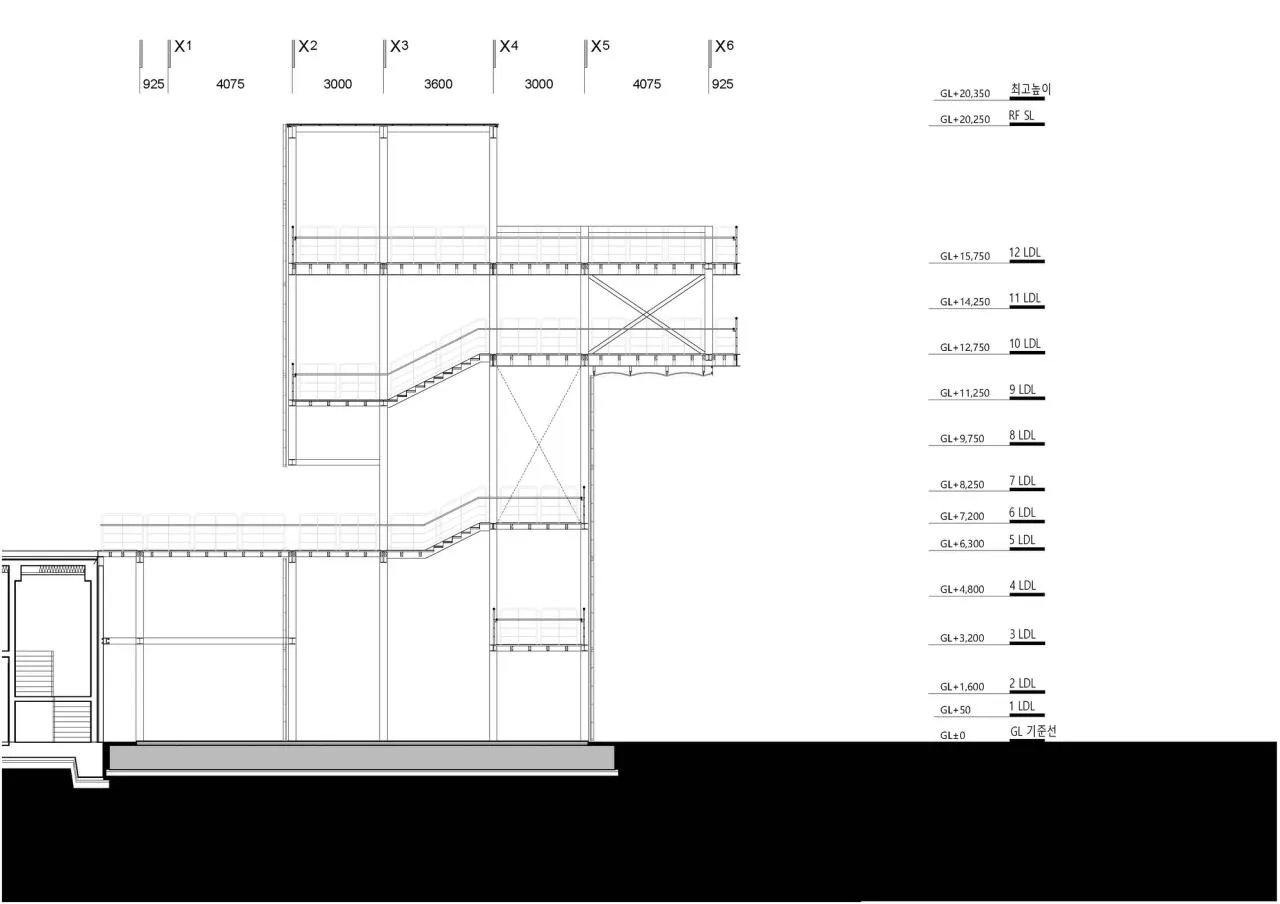 BIM Architecture | Advanced Use of Perforated Panels, Thousand Plateau Observation Deck/Emer sys