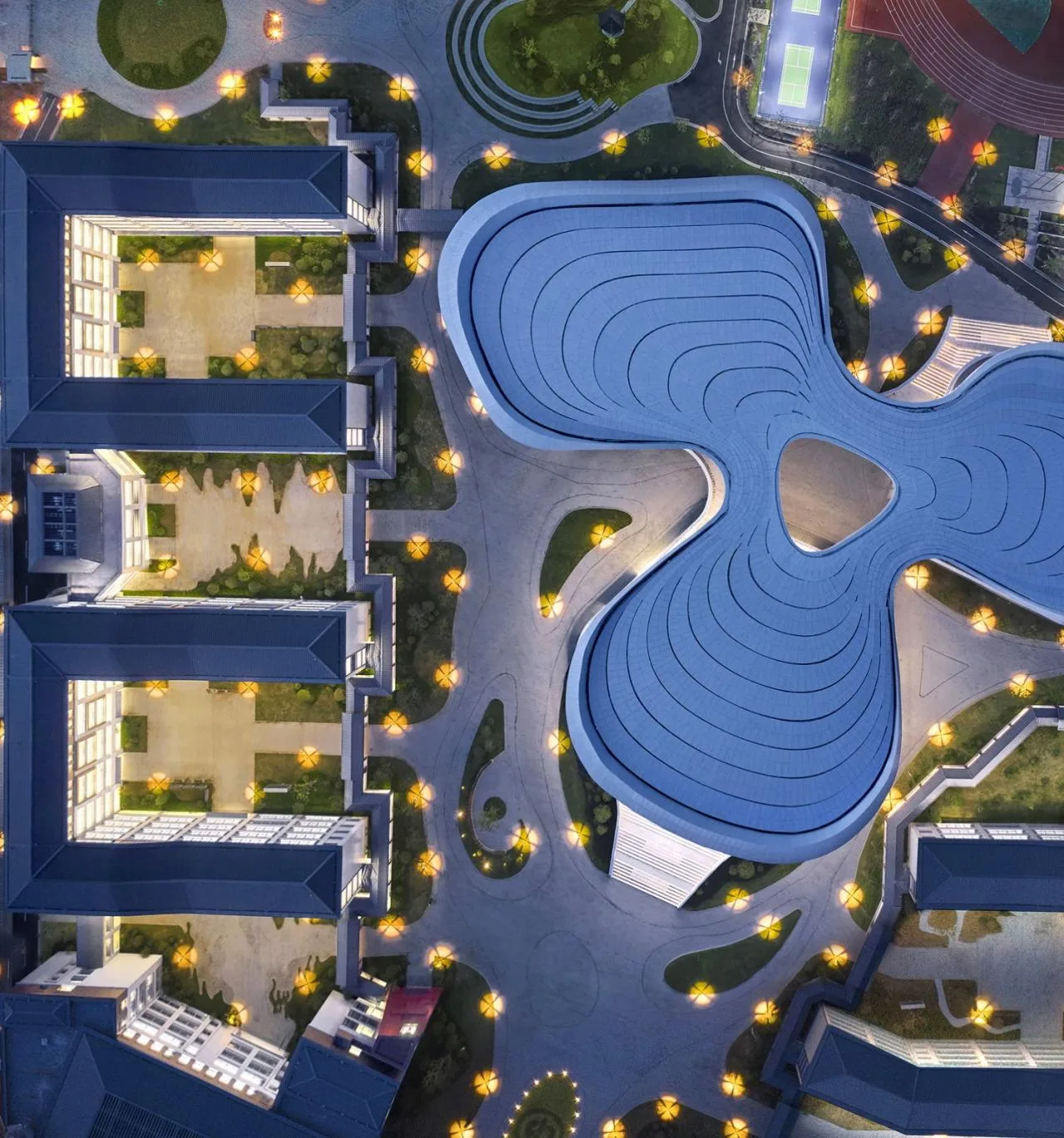 BIM Architecture | Meeting the Stars in the Sea of Yao - Hefei Yizhongdong Campus/Zhejiang University Architectural Design and Research Institute