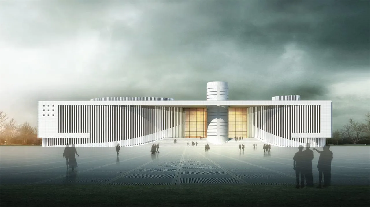 BIM Architecture | Feidong County Grand Theater Cultural Center/Shanghai Huadu Architectural Planning and Design Co., Ltd