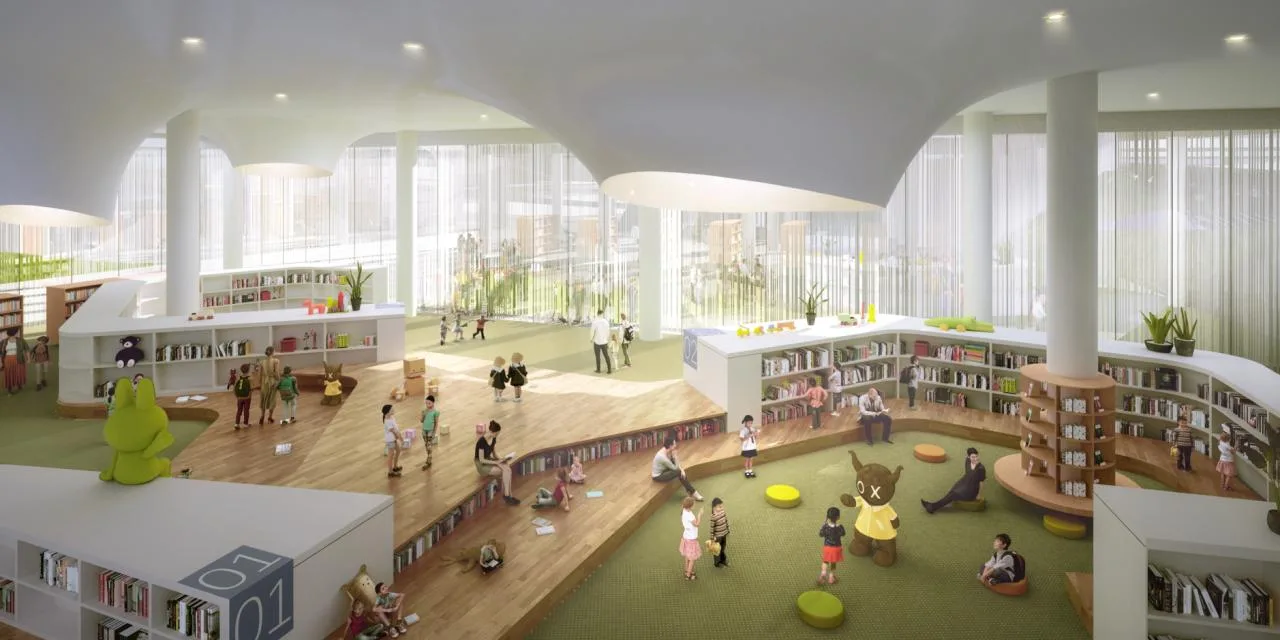 BIM Architecture | Bid Candidate: Wuhan Library New Building: Stacked Books into a Pavilion · Chu Feng Jiang Yun/Weisiping Architectural Design