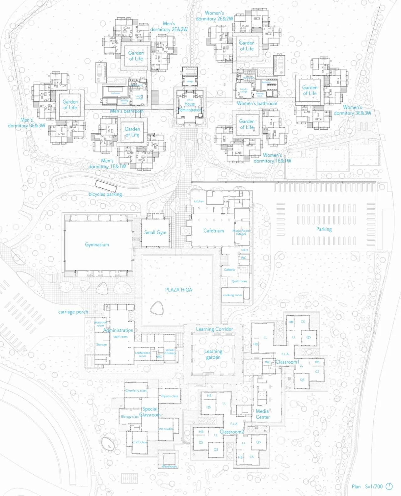 BIM Architecture | Cluster Campus, Hiroshima Wisdom College/CAn