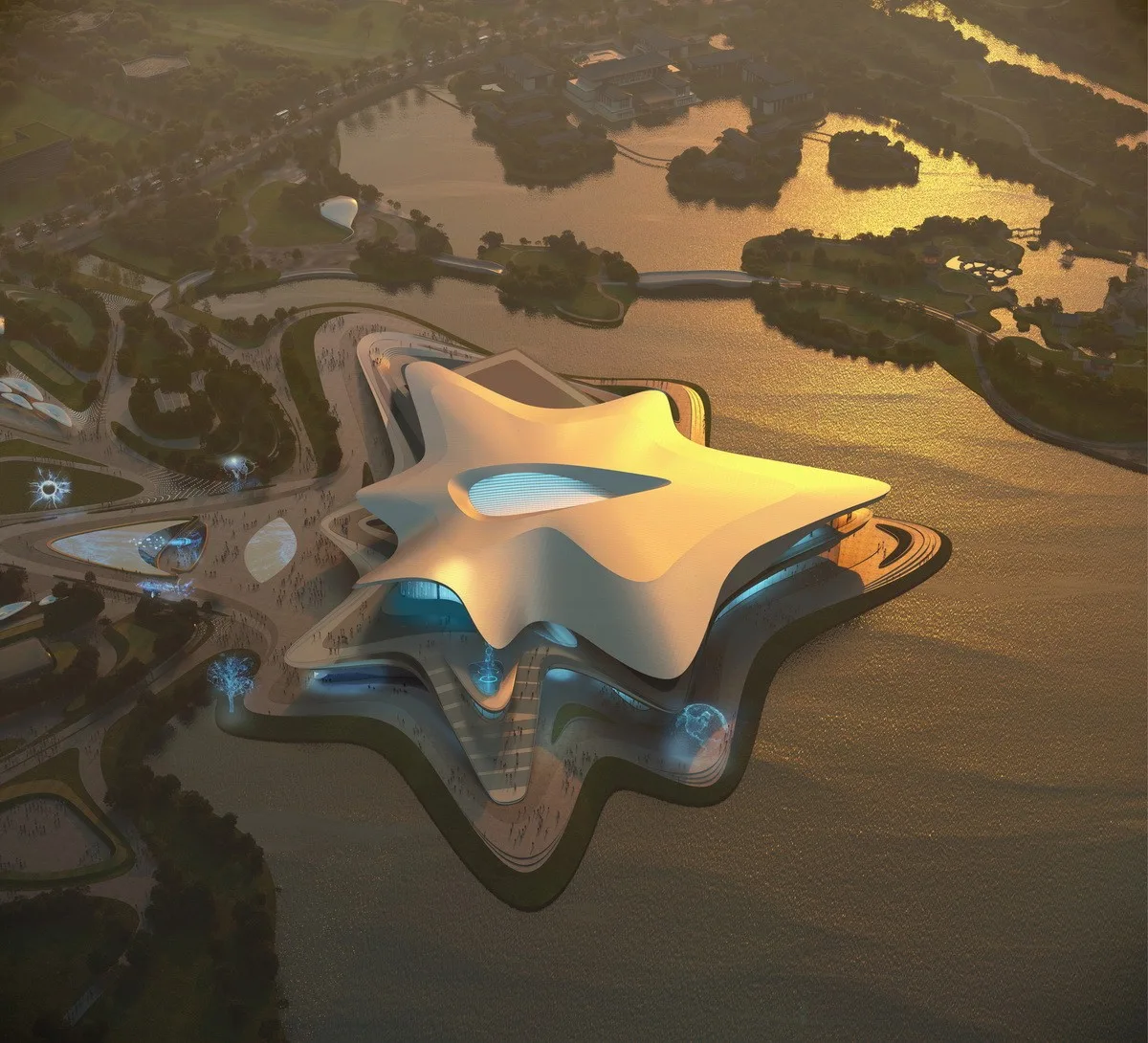 BIM Architecture | Chengdu Science Fiction Museum: 2023 World Science Fiction Conference and Hugo Award Main Venue/Zaha Hadid Architects