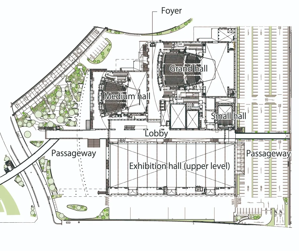 BIM Architecture | Arcrea Himeji Cultural Conference Center/Nikken Design