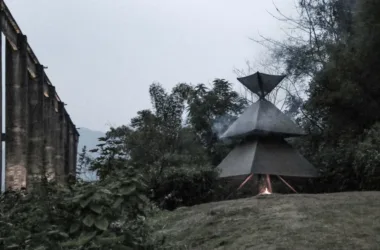 Exploring BIM Architecture: Inside the Wood Fire Pond by Guo Liaohui Studio-BIM WORLD