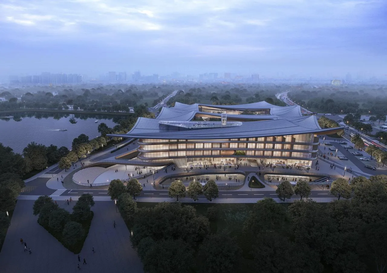 BIM Architecture | Donghu Hewu: Wuhan Huguang Overture City Resort Hotel (International Competition Award)/Weisiping Architectural Design