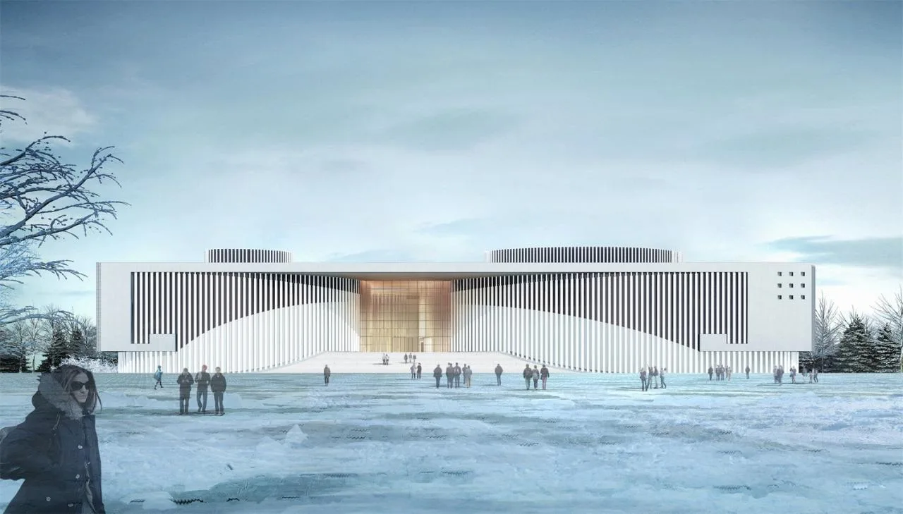 BIM Architecture | Feidong County Grand Theater Cultural Center/Shanghai Huadu Architectural Planning and Design Co., Ltd
