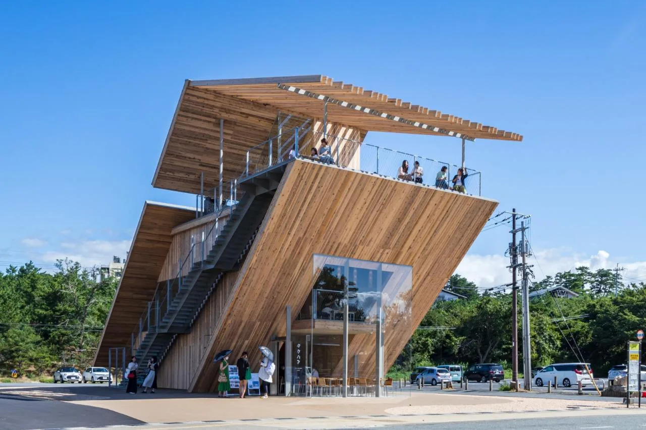 BIM Architecture | Takahama Cafe in Tottori City/Kengo Kuma Architecture Urban Design Firm