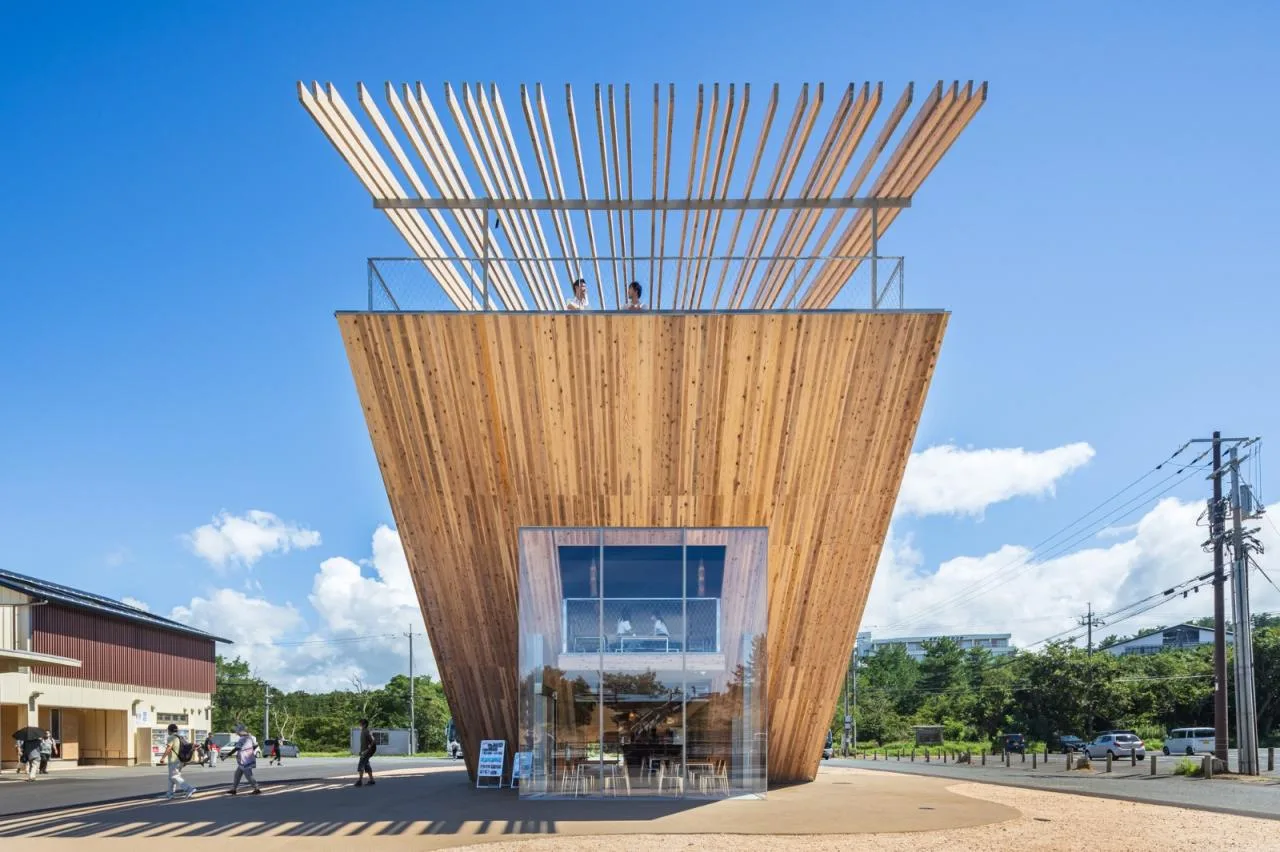 BIM Architecture | Takahama Cafe in Tottori City/Kengo Kuma Architecture Urban Design Firm