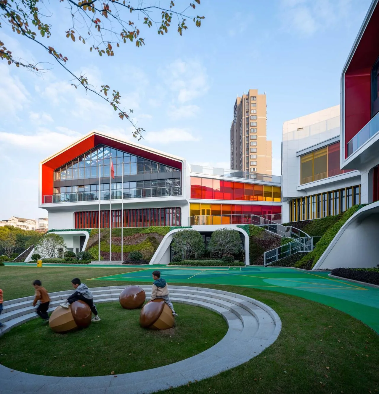 BIM Architecture | Jinchang Mondfel Kindergarten/01 City Architecture Office