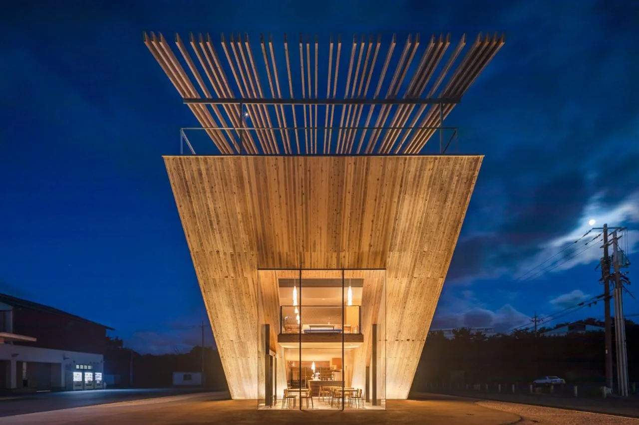 BIM Architecture | Takahama Cafe in Tottori City/Kengo Kuma Architecture Urban Design Firm